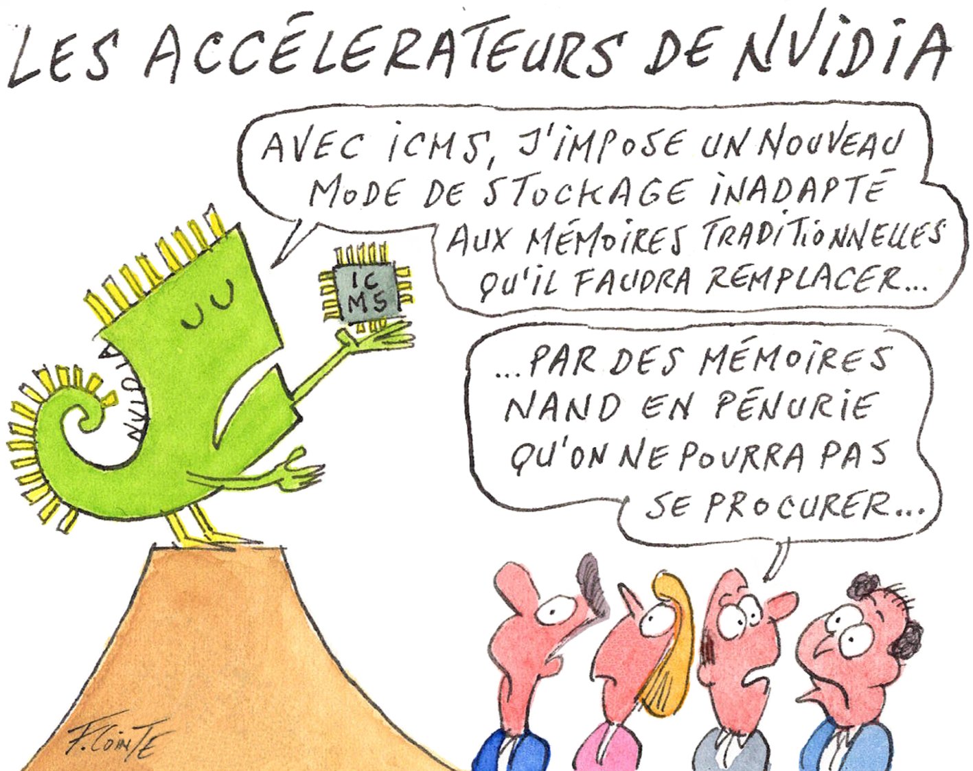 Dessin: L'ICMS de Nvidia chamboule les baies de disques